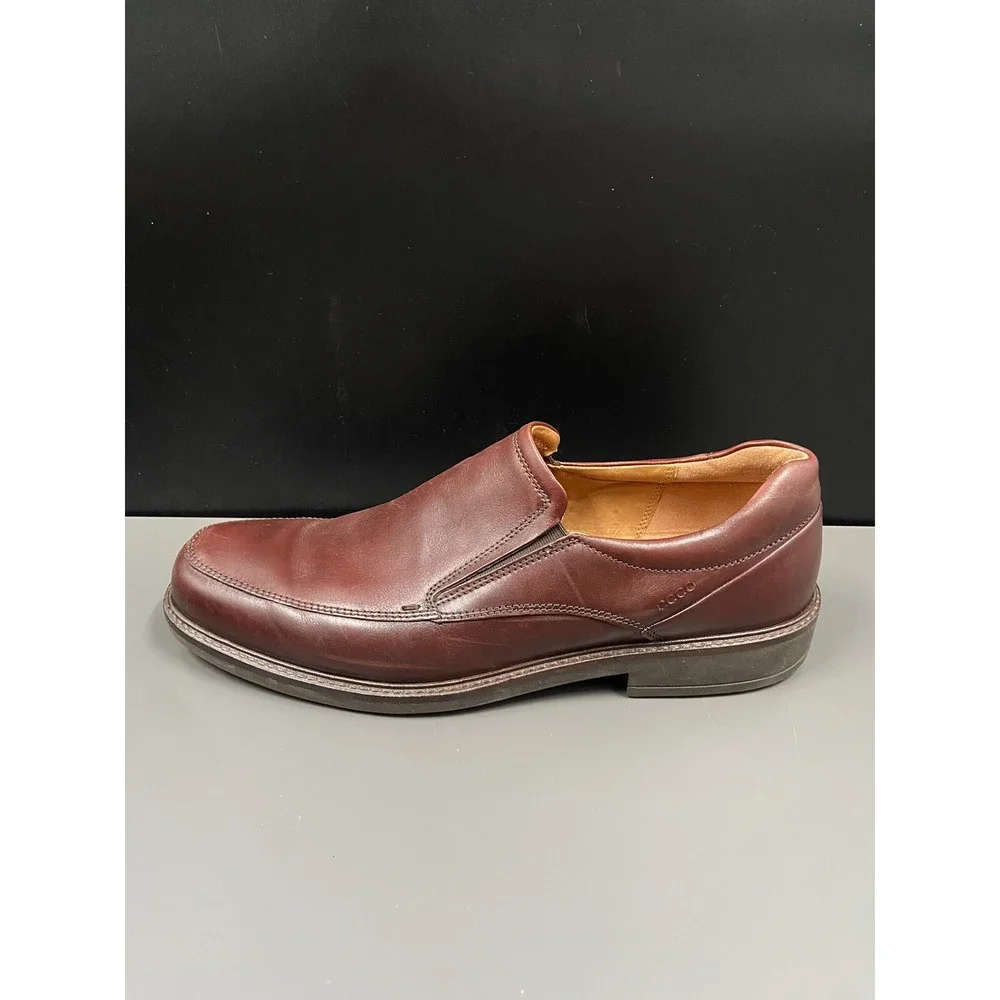 Ecco Men's Helsinki 2‎ Apron Toe Slip-On Cognac EU 47/US 13-13.5 Extra Wide